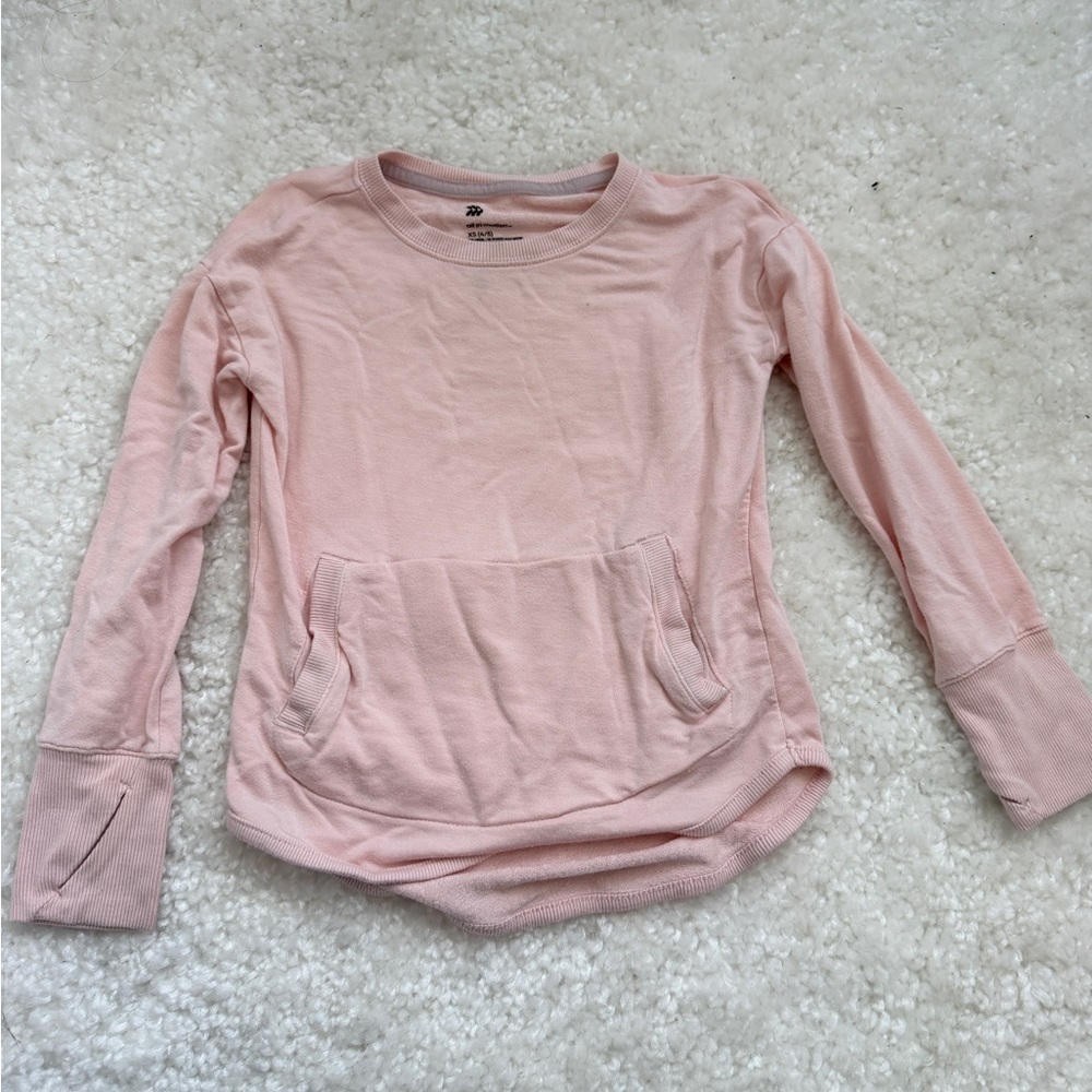 Girls’ sports T Pink Long Sleeve Sweatshirt